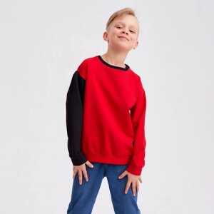 Джемпер для мальчика MINAKU: Casual Collection KIDS цвет красный, рост 116