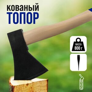 Топор кованый TUNDRA, деревянное топорище 38 см, 800 г