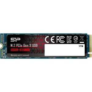 Накопитель SSD Silicon Power M-Series M. 2 2280 SP001TBP34A80M28, 1Тб, PCI-E x4