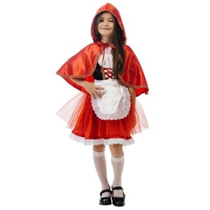 Карнавальный костюм "Красная Шапочка", рост 122 см
