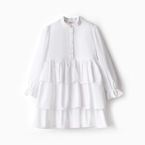 Платье для девочки MINAKU цвет белый, рост 104 см