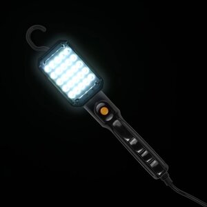 Светильник переносной светодиодный Luazon Lighting с выключателем, 12Вт, 25LED, 5 м, черный