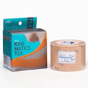 Кинезио тейп Spol Tape 5 см x 5 м, бежевый