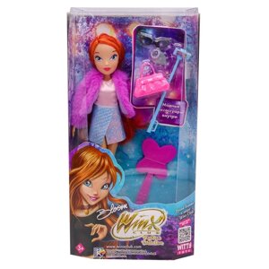 Шарнирная кукла Winx Club Fashion "Блум", с крыльями и аксессуарами, 24 см