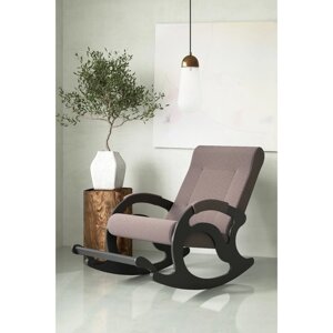 Кресло-качалка "Тироль", 1320 640 900 мм, ткань, цвет кофе с молоком
