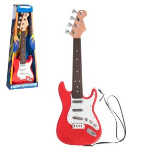 Игрушка музыкальная "Гитара рокер", звуковые эффекты, цвет красный