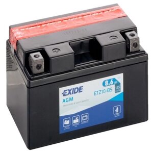 Аккумуляторная батарея Exide 8.6 Ач ETZ10-BS, прямая полярность