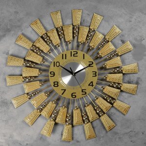 Часы настенные, серия: Ажур, "Борнаго" d=60 см, d=22 см, 1 АА, плавный ход
