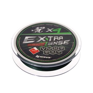 Шнур NISUS Extrasense X4 PE d=0.14, 150m, (Green)