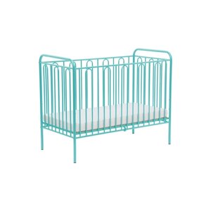 Детская кроватка Polini kids Vintage 110 металлическая, цвет бирюзовый