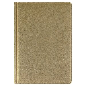 Ежедневник недатированный А5+, 136 листов Sidney Nebraska, обложка искусственная кожа, золотой срез, ляссе, золотой
