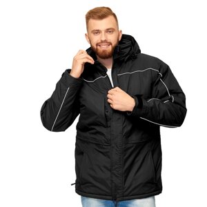 Куртка мужская, размер 56, цвет чёрный