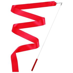Лента гимнастическая с палочкой, 2 м, цвет фуксия