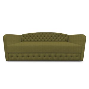 Диван-кровать с каретной стяжкой "Гарвард 2", велюр, цвет shaggy green