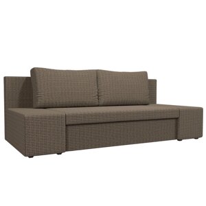 Прямой диван "Сан Ремо", еврокнижка, рогожка, цвет корфу 03