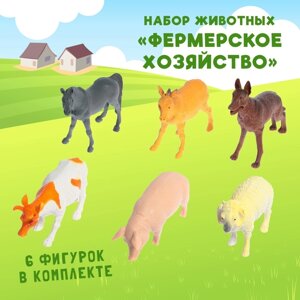 Набор животных "Фермерское хозяйство", 6 фигурок