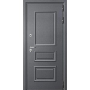 Входная дверь "Titan 2", 9802050 мм, правая, цвет серый муар / бетон графит