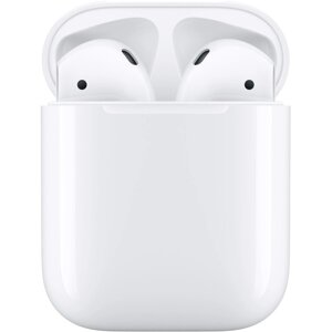 Гарнитура вкладыши Apple AirPods 2 A2032,A2031,A1602 белый беспроводные bluetooth в ушной раковине (