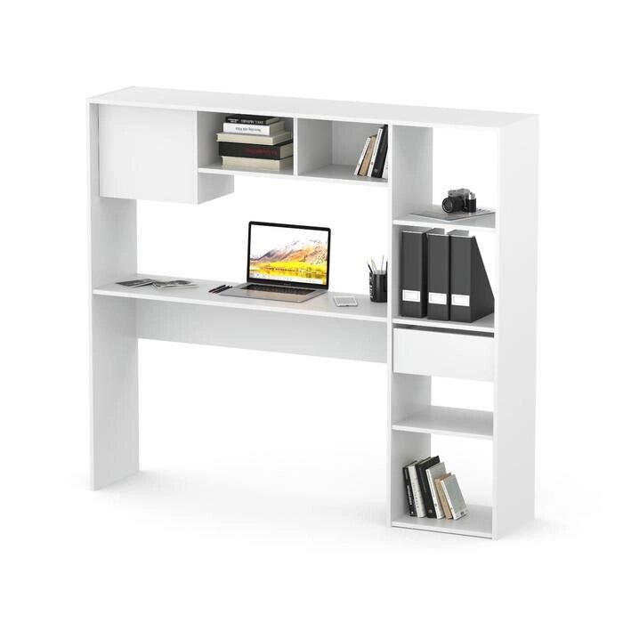 Письменный стол "СПм-24", 1644  356  1479 мм, цвет белый от компании Интернет-гипермаркет «MALL24» - фото 1