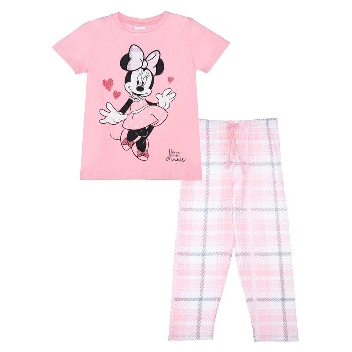 Пижама для девочки: футболка, брюки, рост 110 см от компании Интернет-гипермаркет «MALL24» - фото 1