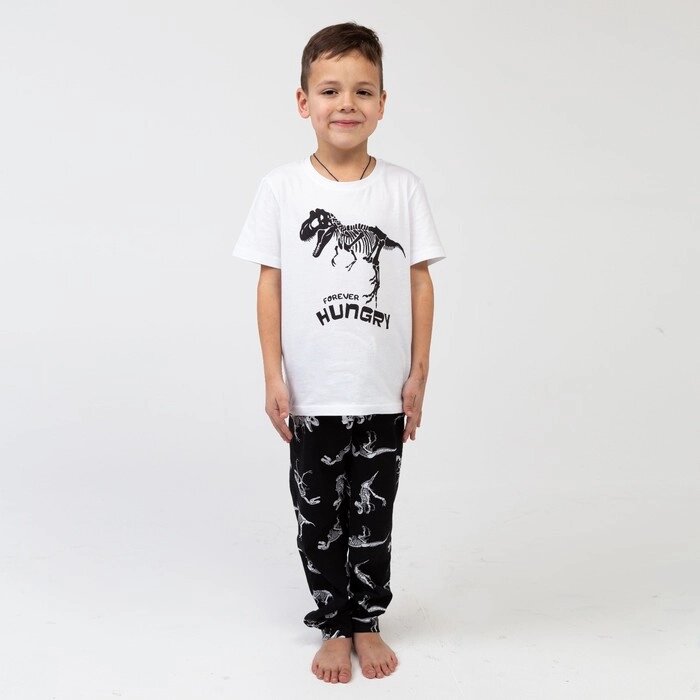 Пижама (футболка, брюки) KAFTAN "Динозавры" рост 98-104 (30) от компании Интернет-гипермаркет «MALL24» - фото 1