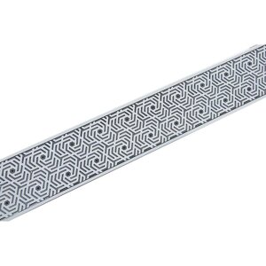 Планка для карниза "Арабеска", высота 7 см, длина 25 м, цвет белый с чёрным