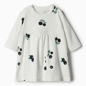 Платье Bloom Baby Черники с дл. рукавом, р. 86 см, молочный