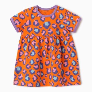 Платье Bloom Baby Лео с кор. рукавом, р. 86 см, оранжевый