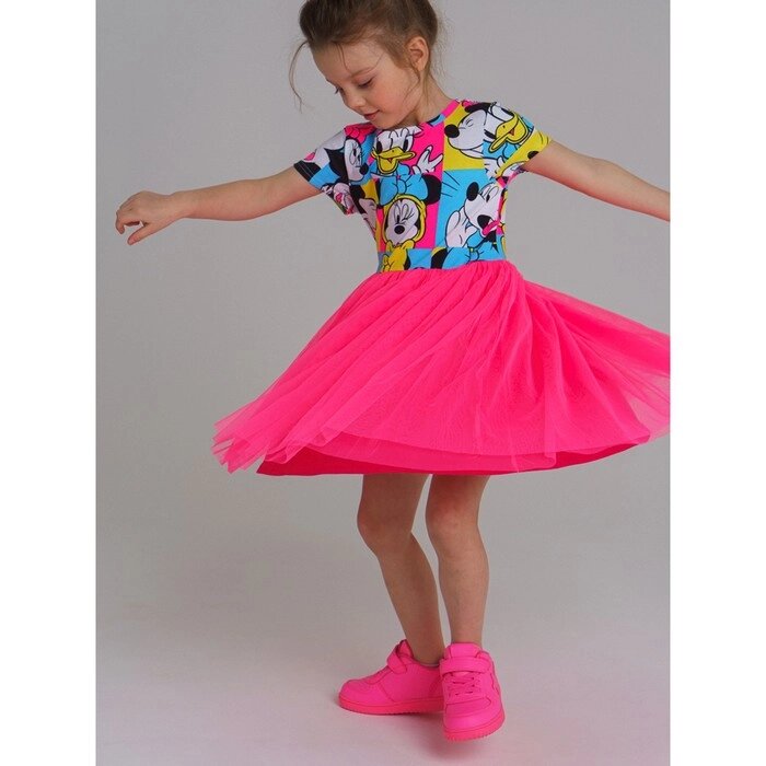 Платье Disney трикотажное для девочки, рост 104 см от компании Интернет-гипермаркет «MALL24» - фото 1