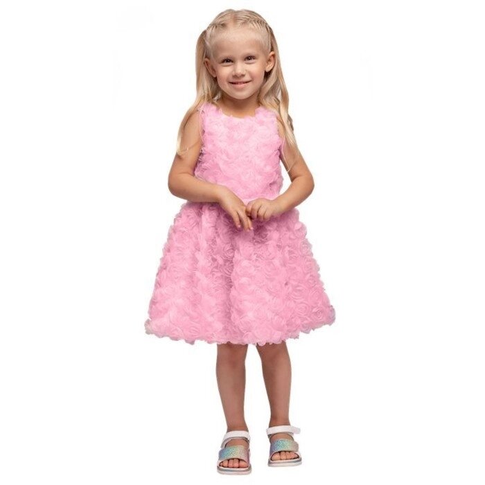 Платье для девочки "Ева", рост 104 см, цвет розовый от компании Интернет-гипермаркет «MALL24» - фото 1