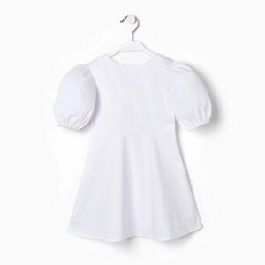 Платье для девочки MINAKU, цвет белый, рост 128 см