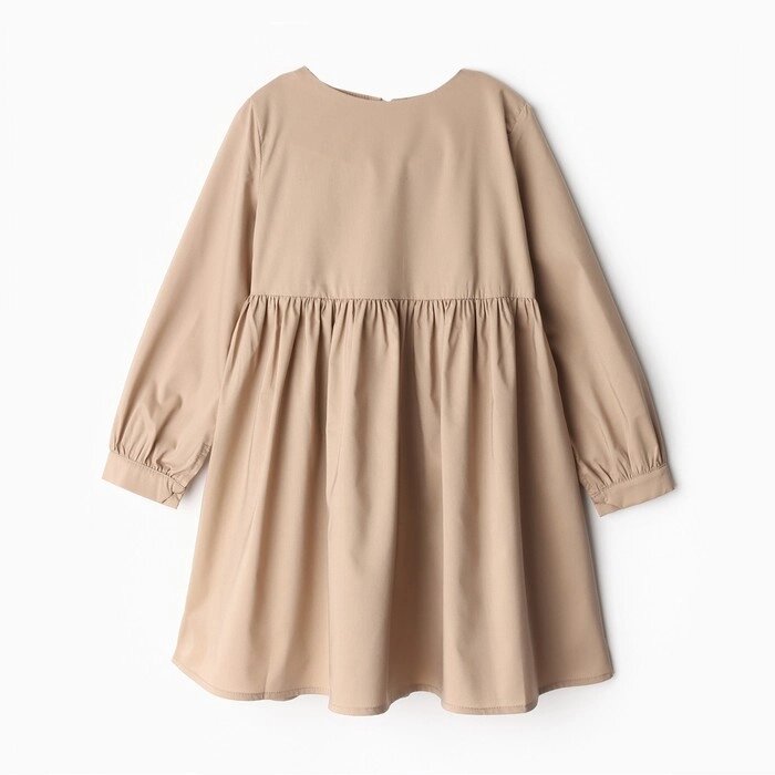 Платье для девочки MINAKU цвет бежевый, рост 98 см от компании Интернет-гипермаркет «MALL24» - фото 1