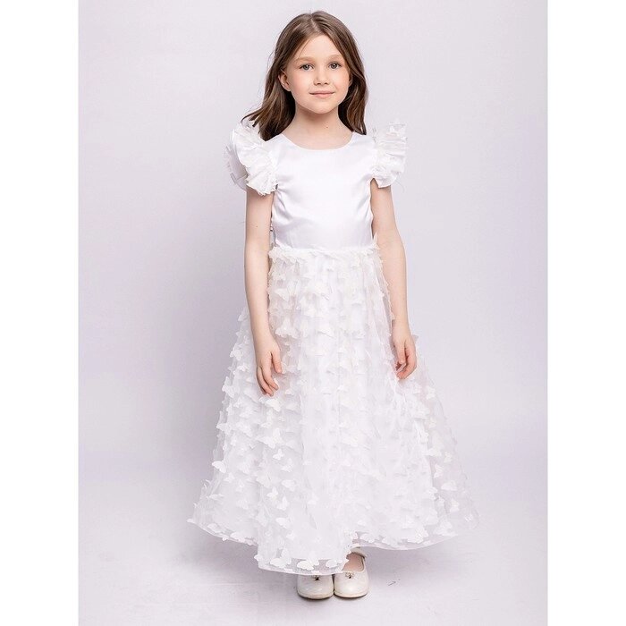 Платье для девочки, рост 104 см, цвет белый от компании Интернет-гипермаркет «MALL24» - фото 1