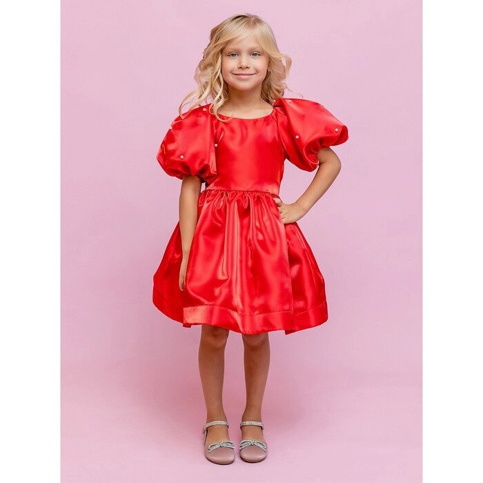 Платье для девочки, рост 116 см, цвет красный от компании Интернет-гипермаркет «MALL24» - фото 1