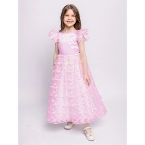 Платье для девочки, рост 98 см, цвет розовый