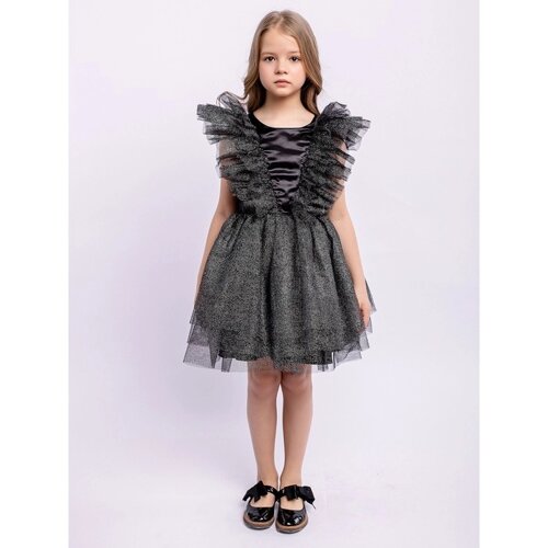 Платье "Эмми", рост 98 см, цвет черный