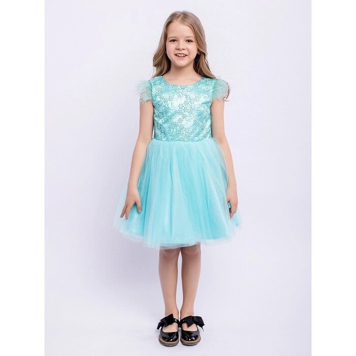 Платье " Николь", рост 104 см, цвет мятный от компании Интернет-гипермаркет «MALL24» - фото 1
