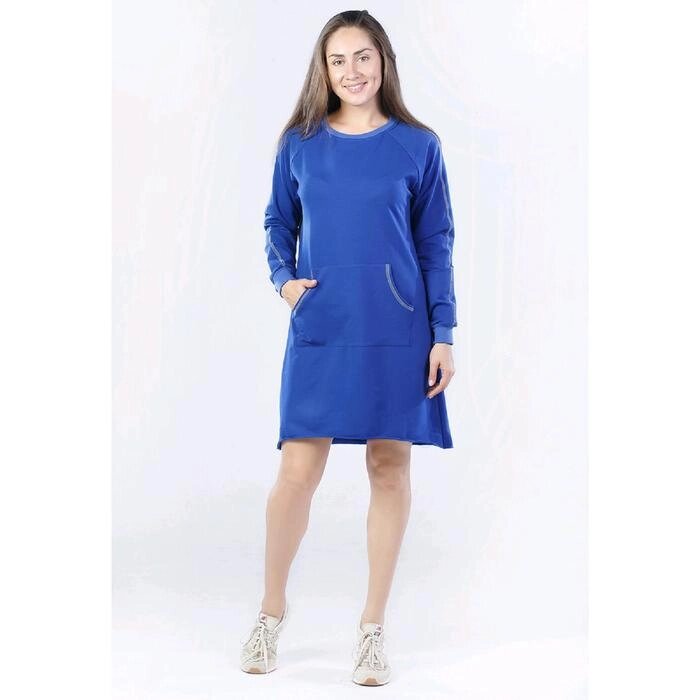 Платье-толстовка, размер 52, цвет синий от компании Интернет-гипермаркет «MALL24» - фото 1