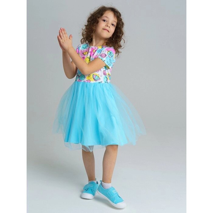 Платье трикотажное для девочки, рост 104 см от компании Интернет-гипермаркет «MALL24» - фото 1