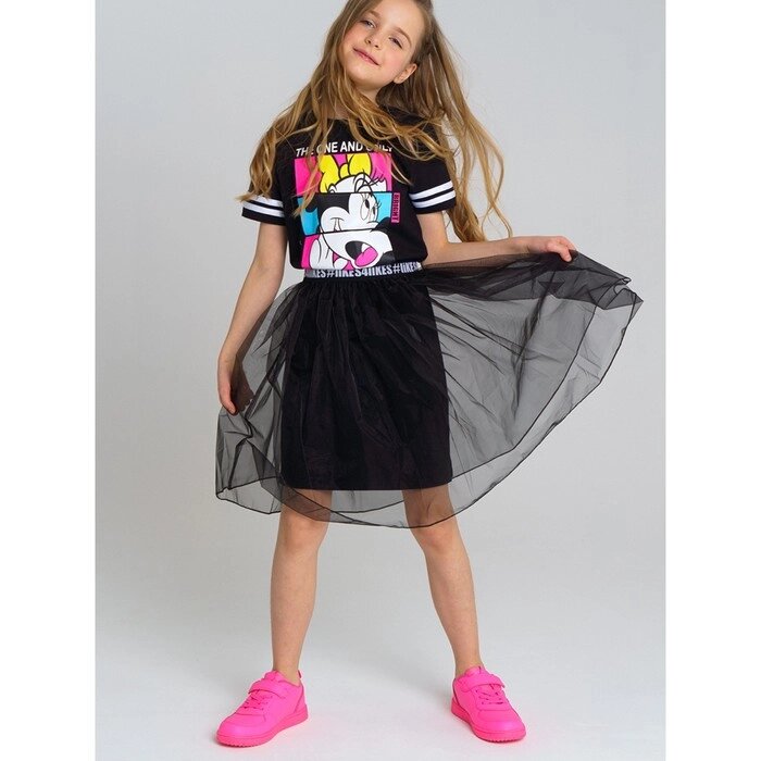 Платье трикотажное для девочки, рост 128 см от компании Интернет-гипермаркет «MALL24» - фото 1