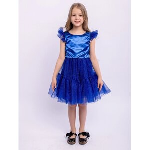 Платье "Жасмин", рост 122 см, цвет синий