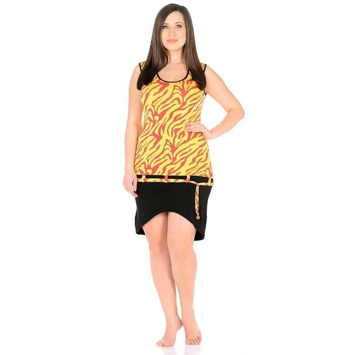 Платье женское "Клеопатра", размер 52, цвет жёлтый от компании Интернет-гипермаркет «MALL24» - фото 1