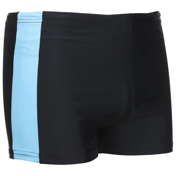 Плавки для плавания 002, размер 40, цвет чёрный/голубой от компании Интернет-гипермаркет «MALL24» - фото 1