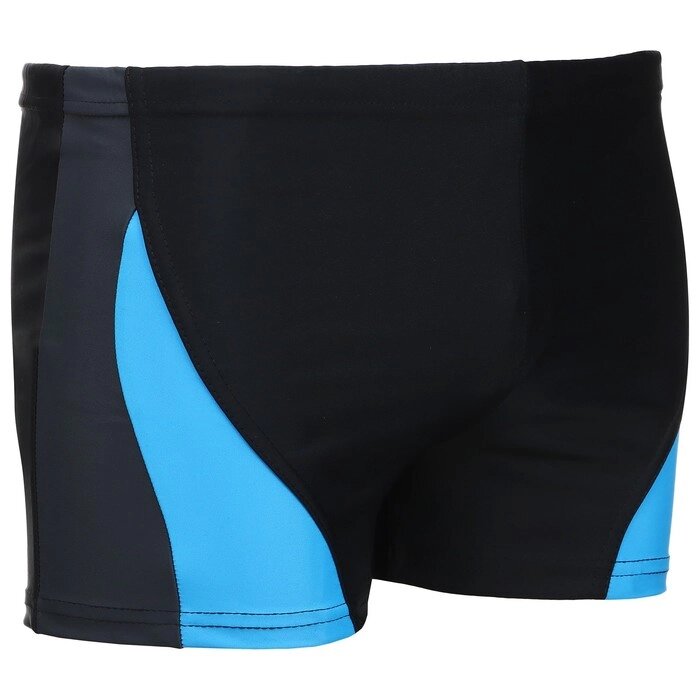 Плавки для плавания 003, размер 50, цвет чёрный/серый/голубой от компании Интернет-гипермаркет «MALL24» - фото 1