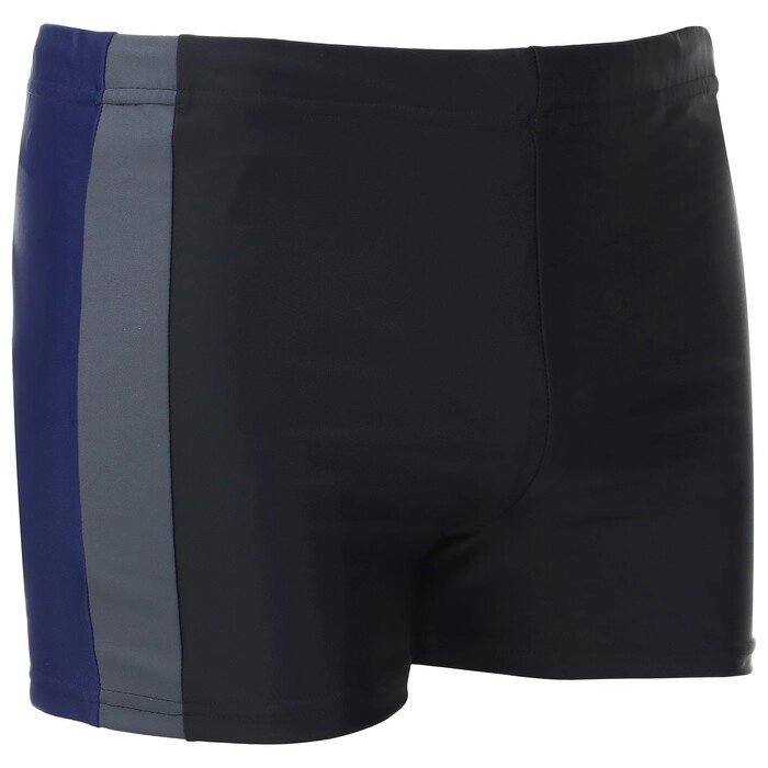 Плавки для плавания 004, размер 44, цвет чёрный/серый/синий от компании Интернет-гипермаркет «MALL24» - фото 1