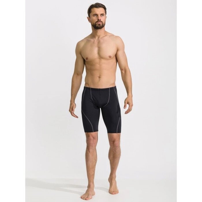 Плавки-шорты мужские спортивные Atemi TSAP01BK, антихлор, цвет черный, размер 56 от компании Интернет-гипермаркет «MALL24» - фото 1