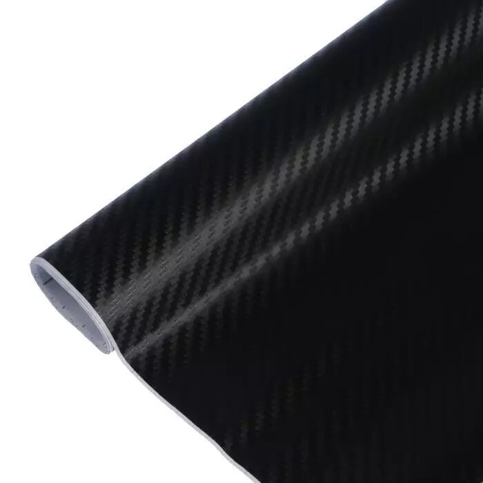 Пленка карбон 3D, самоклеящаяся, 60x127 см, черный от компании Интернет-гипермаркет «MALL24» - фото 1