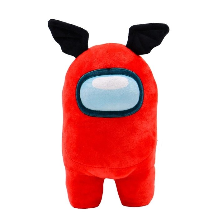 Плюшевая игрушка-фигурка  Among us, с ушками, 30 см, красная от компании Интернет-гипермаркет «MALL24» - фото 1