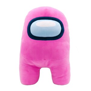 Плюшевая игрушка-фигурка Among us супермягкая, 40 см, розовая