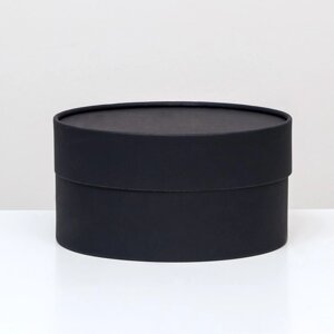 Подарочная коробка "Бездна" черная, завальцованная без окна, 21х11 см